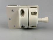 Latch - Glass to Glass - 180 Degree - White